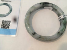 Load image into Gallery viewer, 55.3mm certified Type A 100% Natural dark green/purple Jadeite Jade bangle AC57-5788