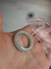 Load image into Gallery viewer, 21.2mm/size 11 3/4 100% natural type A icy watery green/white/yellow jadeite jade band ring G105- 11 3/4