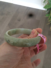Load image into Gallery viewer, Certified 51.5 mm Type A 100% Natural green/yellow/brown oval Jadeite Jade bangle G67-7784