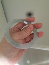 Load image into Gallery viewer, 57.5mm Certified Type A 100% Natural icy green/white super thin style Jadeite bangle AE10-0423