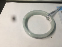 Load image into Gallery viewer, 52mm certified type A100% Natural fresh green floating flowers square Jadeite Jade bangle AC59-8793