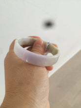 Load image into Gallery viewer, 51.5mm Certified Type A 100% Natural light purple/yellow/brown square Jadeite Jade bangle AC60-8067