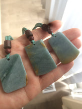 Load image into Gallery viewer, Type A 100% Natural light blue Jadeite Jade safe and sound pendant group RP-1