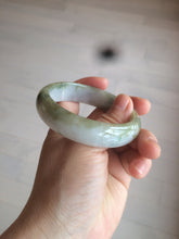 Load image into Gallery viewer, 57.6mm certified type A 100% Natural brown/balck/white jadeite jade bangle C72-4152