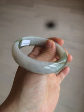 Load image into Gallery viewer, 57.6mm certified type A 100% Natural brown/balck/white jadeite jade bangle C72-4152
