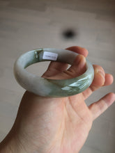 Load image into Gallery viewer, 57.6mm certified type A 100% Natural brown/balck/white jadeite jade bangle C72-4152