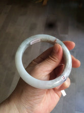 Load image into Gallery viewer, 57.5mm Certified Type A 100% Natural light green/purple/red Jadeite Jade bangle AC62-0052