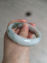 Load image into Gallery viewer, 57.6mm certified type A 100% Natural brown/balck/white jadeite jade bangle C72-4152