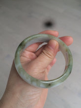 Load image into Gallery viewer, 57.6mm certified type A 100% Natural brown/balck/white jadeite jade bangle C72-4152
