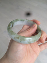Load image into Gallery viewer, 57.6mm certified type A 100% Natural brown/balck/white jadeite jade bangle C72-4152