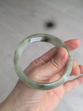 Load image into Gallery viewer, 57.6mm certified type A 100% Natural brown/balck/white jadeite jade bangle C72-4152