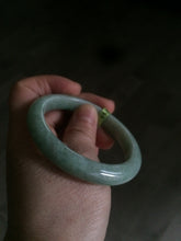 Load image into Gallery viewer, 53.6mm Certified Type A 100% Natural sunny apple green Jadeite Jade bangle AE5-2745