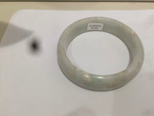 Load image into Gallery viewer, 59mm certified 100% natural light green/yellow jadeite jade bangle M77-0706