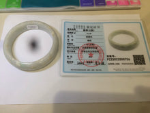 Load image into Gallery viewer, 59mm certified 100% natural light green/yellow jadeite jade bangle M77-0706