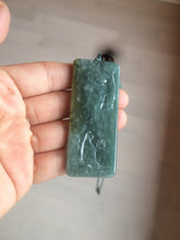 Load image into Gallery viewer, 100% natural green/blue/gray/yellow Guatemala jadeite jade Zen(悟道) pendant AQ51