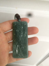Load image into Gallery viewer, 100% natural green/blue/gray/yellow Guatemala jadeite jade Zen(悟道) pendant AQ51