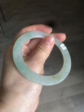 Load image into Gallery viewer, 55.5mm certified Type A 100% Natural icy light green/orange thin Jadeite bangle AC15-0431
