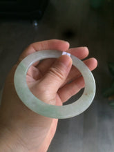 Load image into Gallery viewer, 55.5mm certified Type A 100% Natural icy light green/orange thin Jadeite bangle AC15-0431