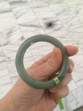 Load image into Gallery viewer, 50.2mm Certified Type A 100% Natural dark green Jadeite Jade bangle U66-4122