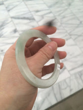Load image into Gallery viewer, 55.5mm certified Type A 100% Natural icy light green/orange thin Jadeite bangle AC15-0431