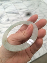 Load image into Gallery viewer, 55.5mm certified Type A 100% Natural icy light green/orange thin Jadeite bangle AC15-0431