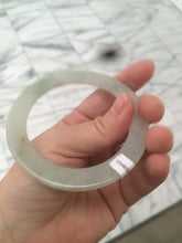 Load image into Gallery viewer, 55.5mm certified Type A 100% Natural icy light green/orange thin Jadeite bangle AC15-0431