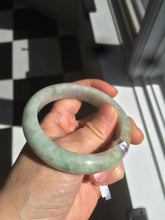 Load image into Gallery viewer, Sale! 53.9mm Type A 100% Natural light green/brown/red Jadeite Jade bangle Q91-8624