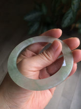 Load image into Gallery viewer, 55.2mm certified Type A 100% Natural icy light green thin Jadeite bangle AC16-0430