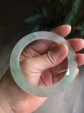 Load image into Gallery viewer, 55.2mm certified Type A 100% Natural icy light green thin Jadeite bangle AC16-0430
