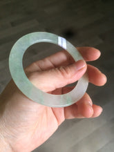 Load image into Gallery viewer, 55.2mm certified Type A 100% Natural icy light green thin Jadeite bangle AC16-0430