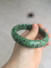 Load image into Gallery viewer, 61mm 100% natural green/red/black Epidote (红绿宝)bangle CB60-1