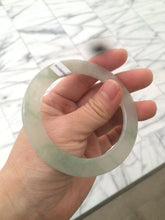 Load image into Gallery viewer, 55.2mm certified Type A 100% Natural icy light green thin Jadeite bangle AC16-0430