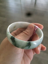 Load image into Gallery viewer, 52.7mm certified Type A 100% Natural green Jadeite Jade bangle W55-3908