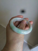 Load image into Gallery viewer, 54.4mm certified type A 100% Natural sunny green/white/brown jadeite jade bangle AT19-3318