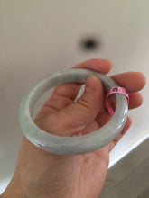 Load image into Gallery viewer, 56mm certified Type A 100% Natural green Jadeite Jade bangle A5-5933