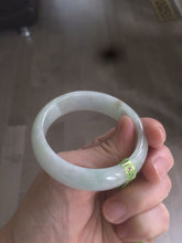 Load image into Gallery viewer, 50.5mm Certified Type A 100% Natural light green Jadeite Jade bangle AB46-0784