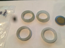 Load image into Gallery viewer, 18.8mm/size 8 3/4 100% natural type A icy watery green/white/yellow jadeite jade band ring G105- 8 3/4