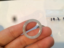 Load image into Gallery viewer, 19.4mm/size 9 1/2 100% natural type A green/white/yellow jadeite jade band ring G105-9 1/2