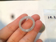 Load image into Gallery viewer, 19.4mm/size 9 1/2 100% natural type A green/white/yellow jadeite jade band ring G105-9 1/2