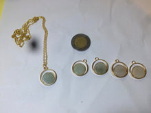 Load image into Gallery viewer, 12mm 100% natural light green/white type A jadeite jade necklace QN-1 (Clearance item)