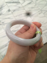 Load image into Gallery viewer, 56mm certified type A 100% Natural white/light green jadeite jade bangle AC10-6859