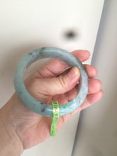 Load image into Gallery viewer, 57.9mm Certified Type A 100% Natural sunny green/dark green/black Jadeite Jade bangle AJ41-0082