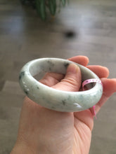 Load image into Gallery viewer, 55.8mm Type A 100% Natural green/white jadeite jade bangle A9