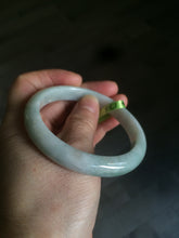 Load image into Gallery viewer, 56.6mm type A 100% Natural white/light green/yellow jadeite jade bangle AC18