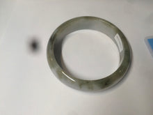 Load image into Gallery viewer, 57.6mm certified type A 100% Natural brown/balck/white jadeite jade bangle C72-4152