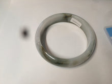 Load image into Gallery viewer, 57.6mm certified type A 100% Natural brown/balck/white jadeite jade bangle C72-4152