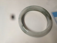Load image into Gallery viewer, 57.6mm certified type A 100% Natural brown/balck/white jadeite jade bangle C72-4152