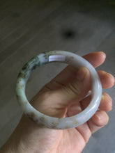 Load image into Gallery viewer, 58mm Certified Type A 100% Natural dark green purple brown Jadeite Jade bangle L135-4073