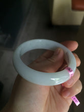 Load image into Gallery viewer, 55.9mm Certified Type A 100% Natural white Jadeite Jade bangle W63-6216