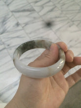 Load image into Gallery viewer, 58mm Certified Type A 100% Natural dark green purple brown Jadeite Jade bangle L135-4073